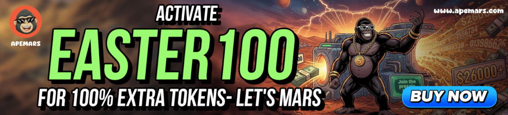 APEMARS预售翻倍秘钥：EASTER100如何撬动百倍收益