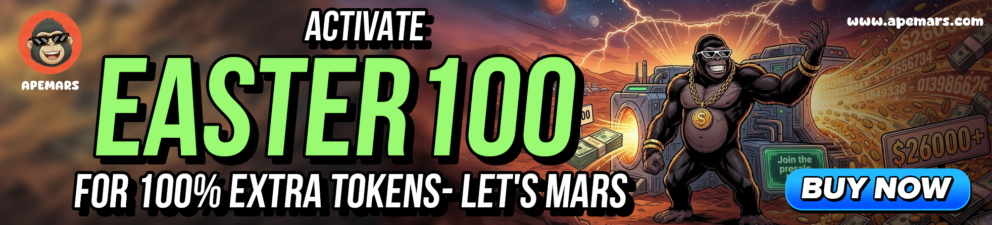 APEMARS预售第15阶段引爆百倍机遇，EASTER100翻倍红利待抢
