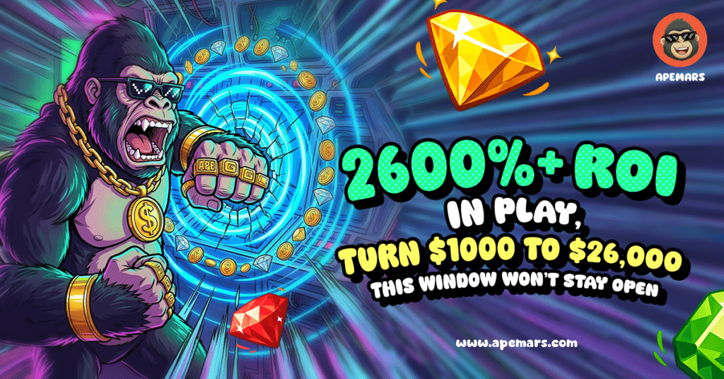 APEMARS预售引爆：2696%回报率，百倍迷因币新机遇