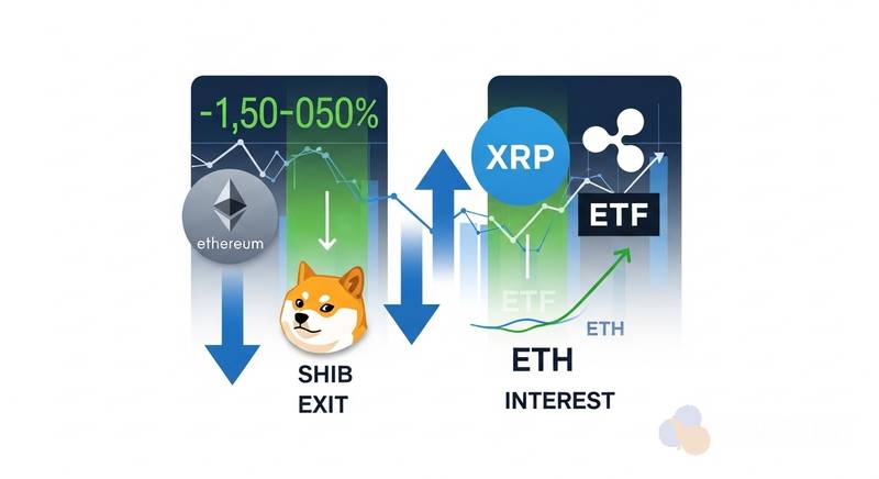 以太坊资金流入飙升，XRP需求骤降揭示市场转向