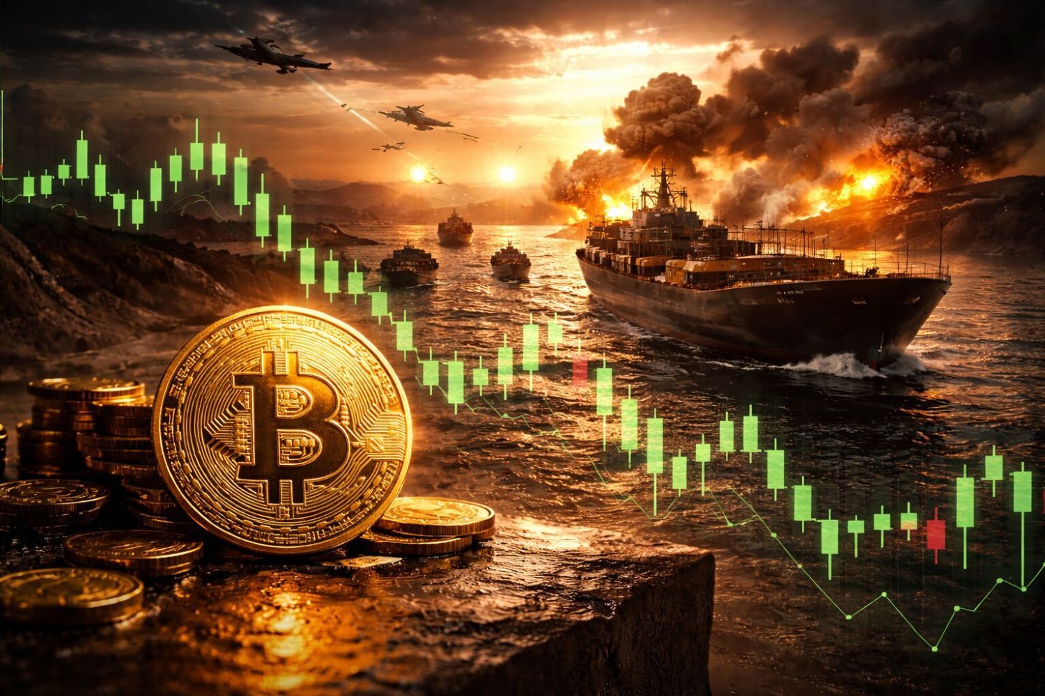 霍尔木兹海峡成比特币新风向标：地缘动荡引爆价格巨震