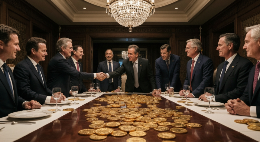 特朗普主题代币500美元入场，富豪午宴引伦理争议