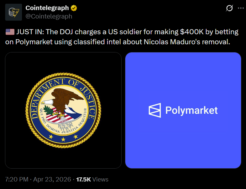 Polymarket联手Chainalysis强化反内幕交易监管