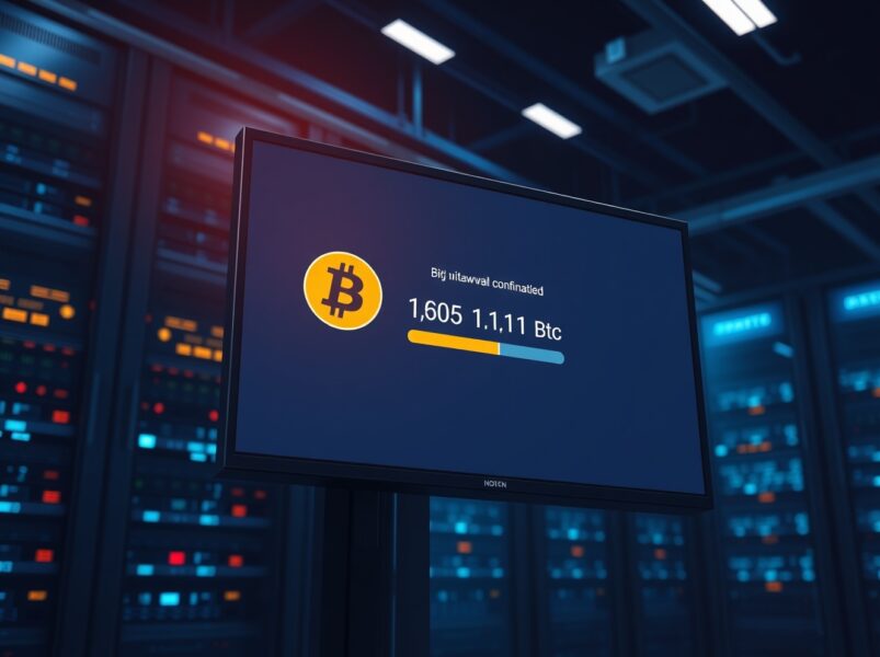 大额比特币提现现踪，主力资金悄然布局