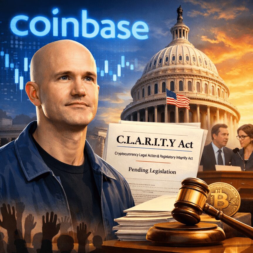 Coinbase CEO力挺加密法案：两党共识初现曙光