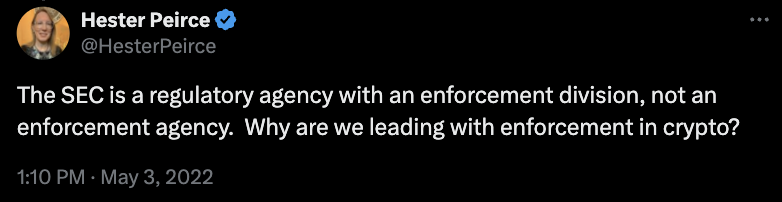 SEC“加密妈妈”卸任转任教职，监管权力格局生变