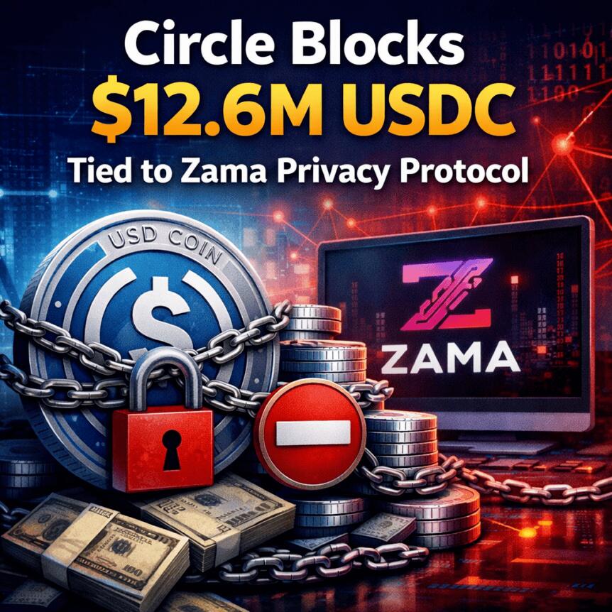 Circle冻结1260万USDC引争议：隐私协议与托管权博弈升温