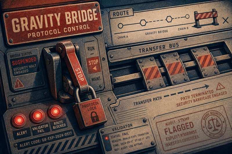 Gravity Bridge遭安全事件冲击，跨链服务全面暂停