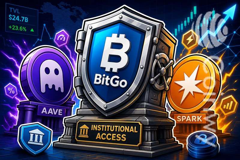 BitGo打通机构DeFi通道：接入Aave与Spark借贷协议
