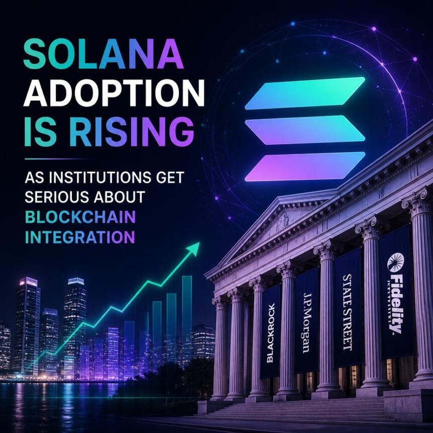 机构转向区块链基建，Solana成金融整合关键引擎