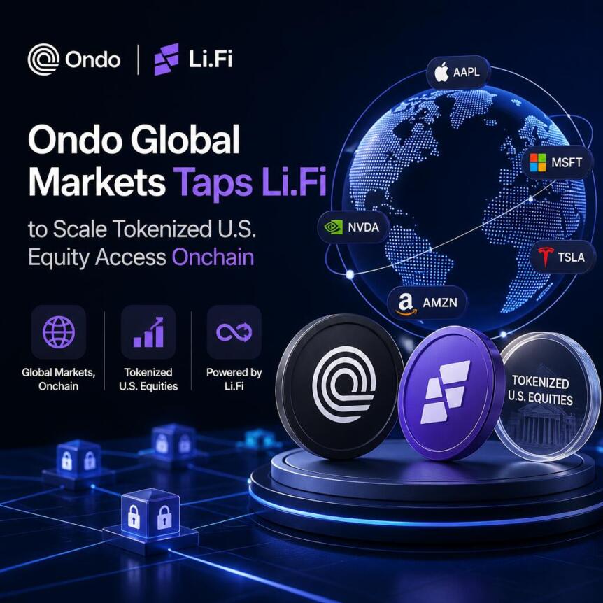Ondo与LI.FI合作推代币化美股跨链接入