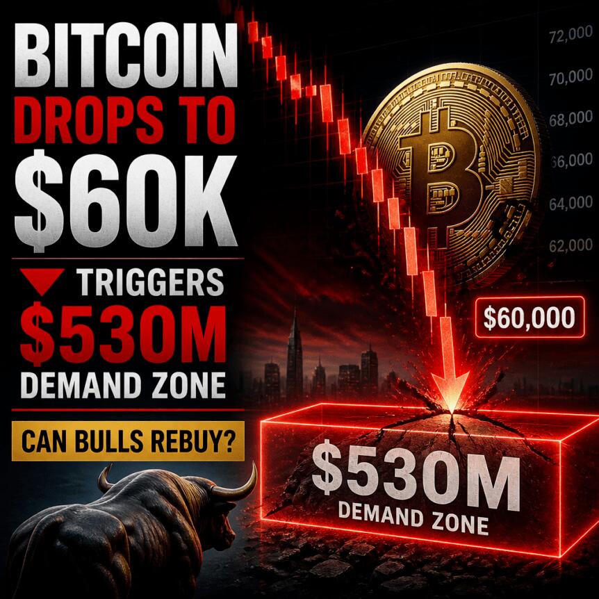 比特币跌破61000美元，流动性区域成关键博弈点