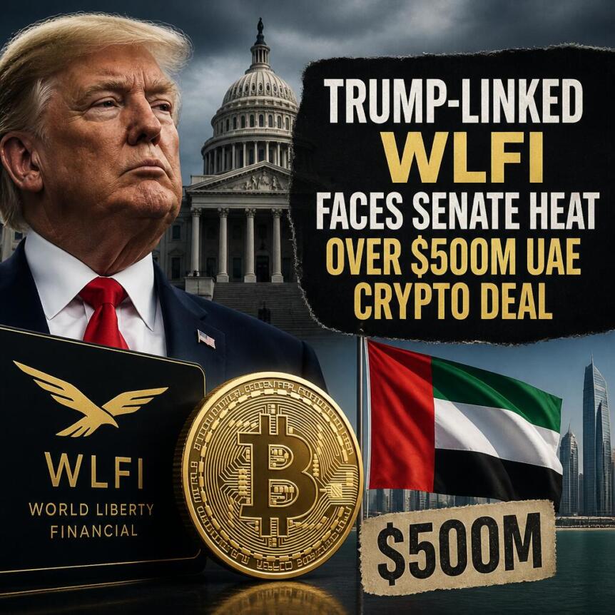 WLFI阿联酋投资案引爆国会审查风暴