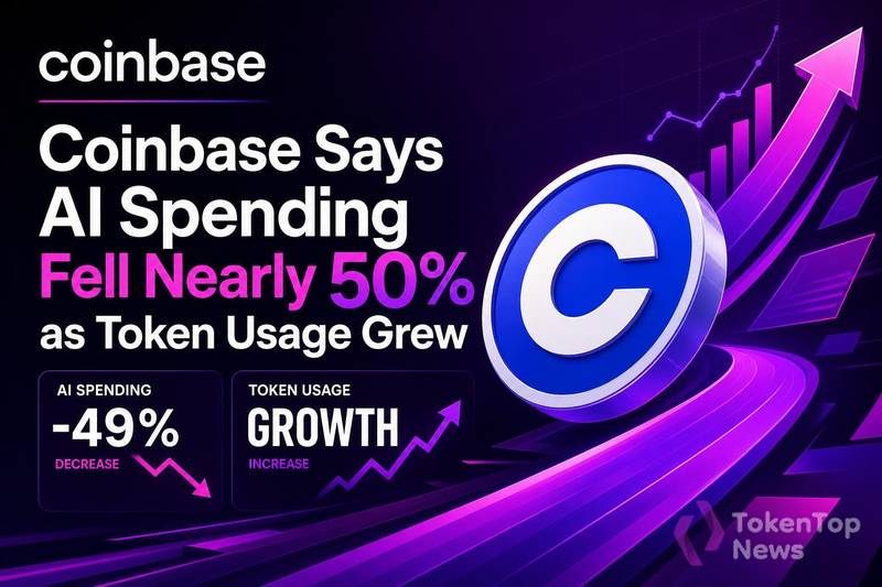 Coinbase AI支出腰斩，代币用量反升释放效率信号