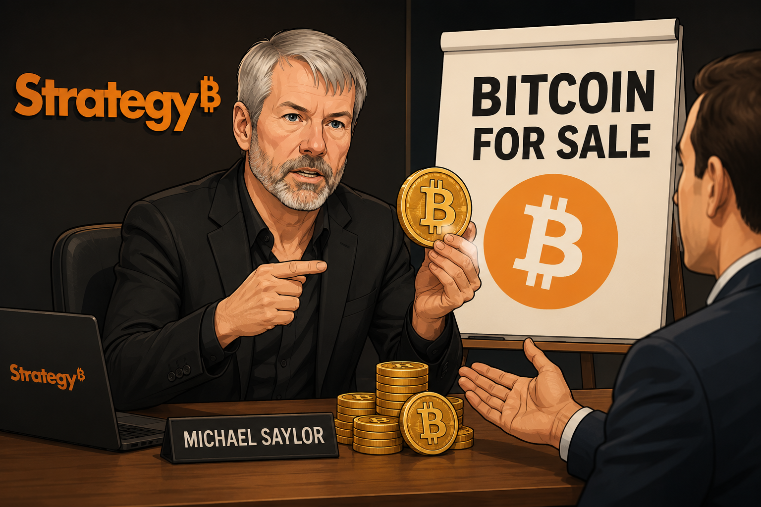 Strategy公司拟抛售12.5亿比特币，市场震荡再起