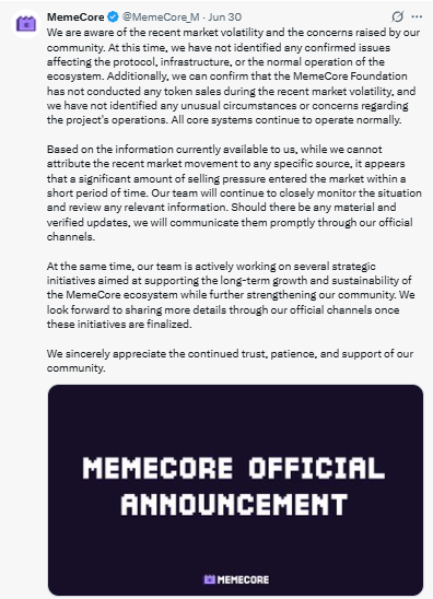MemeCore周内暴涨暴跌：多空对决背后的真相