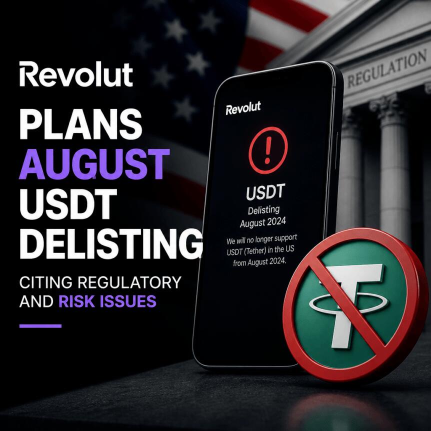 Revolut将全面下架USDT，2026年8月执行自动兑换