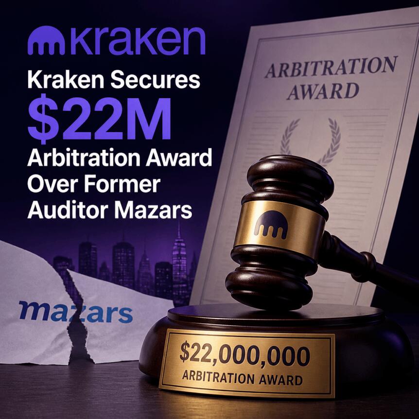 Kraken母企追讨2200万仲裁款，直指行业“去银行化”困局