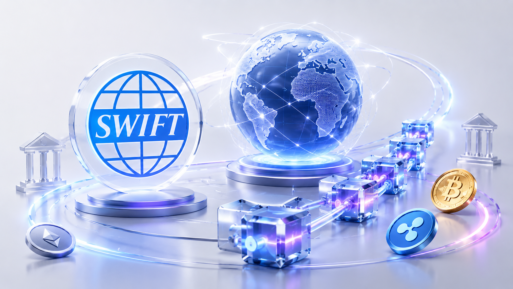 Swift区块链账本试点启动，17家银行实测24小时跨境支付