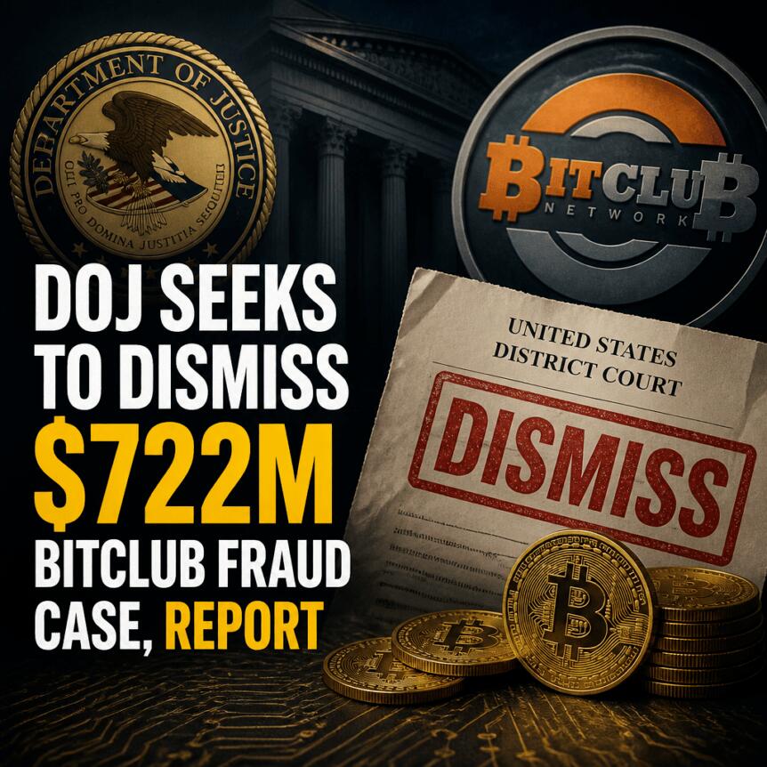 司法部拟撤诉BitClub案创始人，加密执法转向引关注