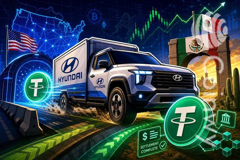 现代信用卡试水USDT跨境结算，7分钟完成美墨资金转移