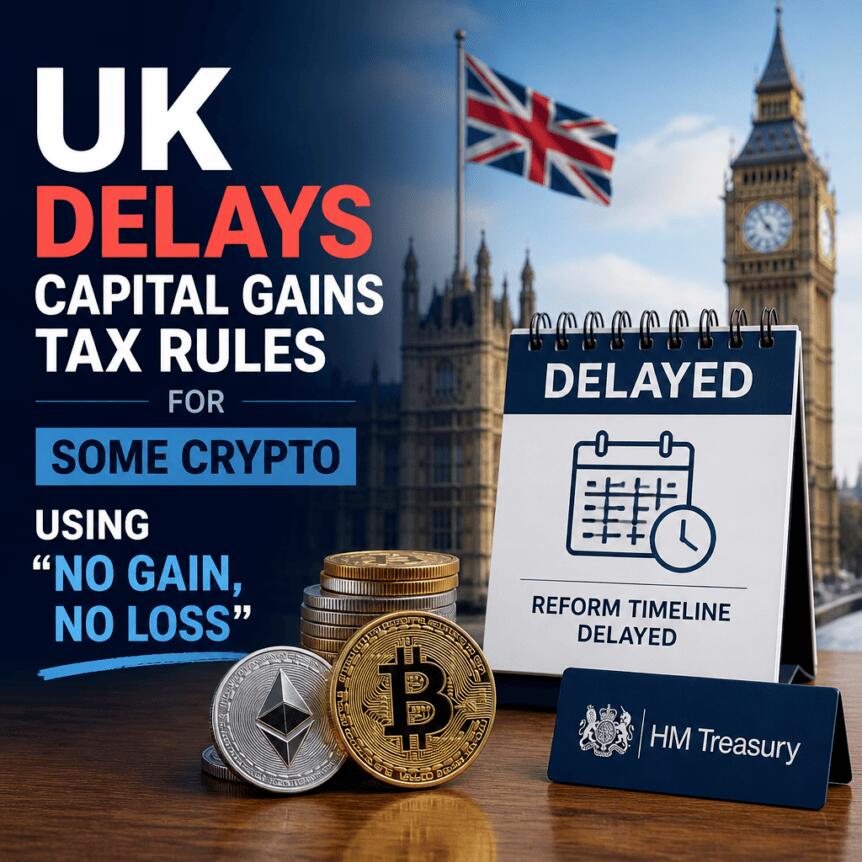 英国加密税收新政：2027年递延征税落地