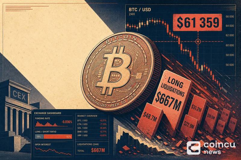 比特币关键支撑位现6.67亿清算预警