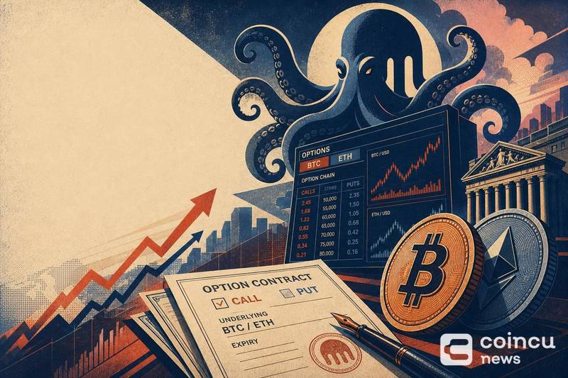 Kraken正式上线比特币以太坊期权，机构布局再提速