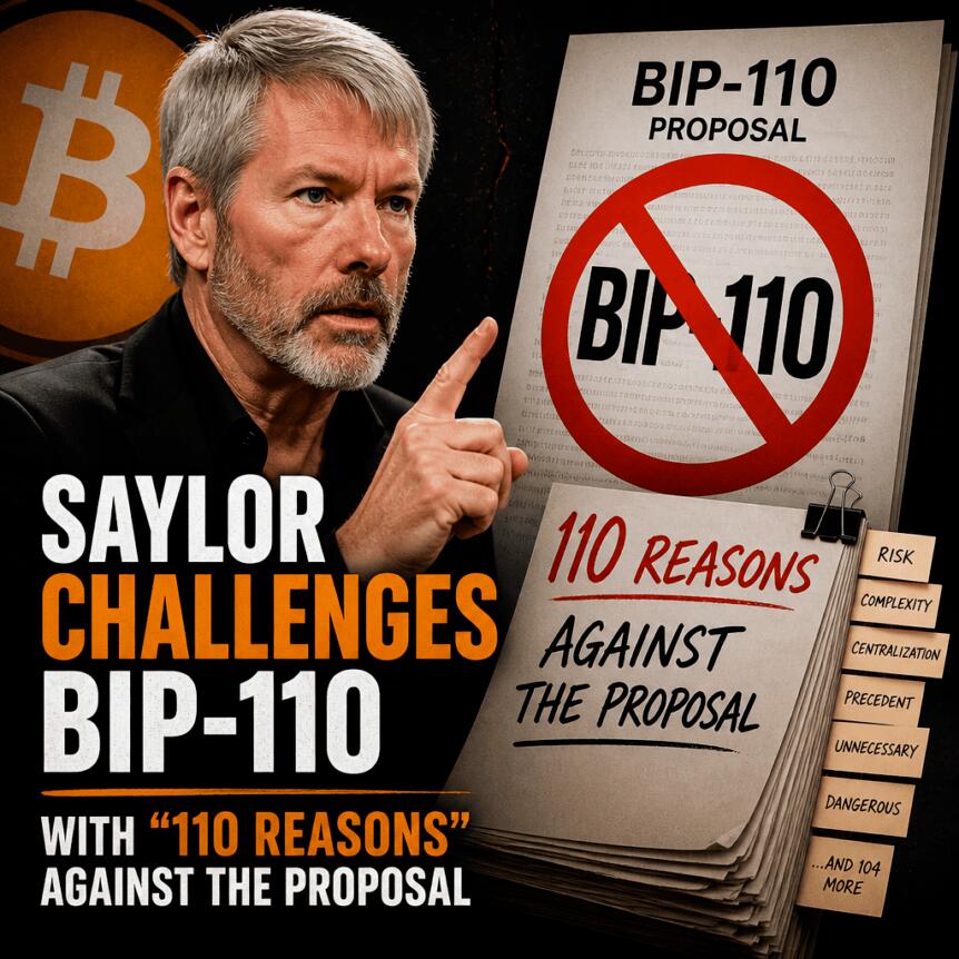 BIP-110争议升级：塞勒力指分叉非解法，链上数据治理困局浮现