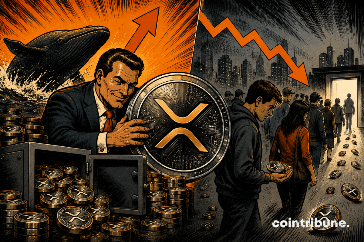 XRP市场巨变：散户离场鲸鱼吸筹，反弹背后暗流涌动