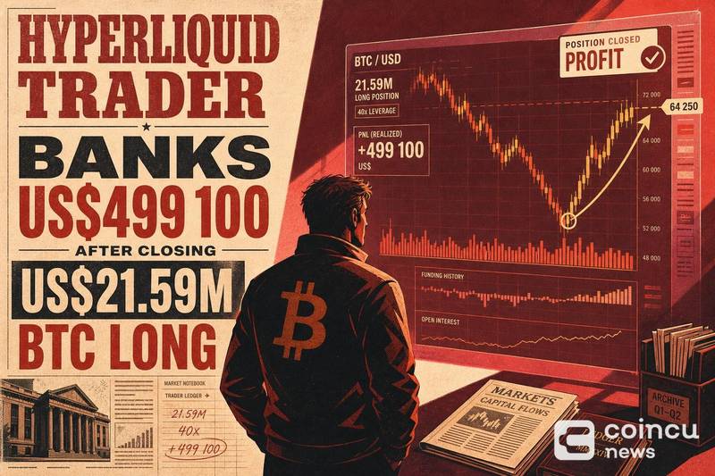 Hyperliquid大额多头平仓获利近50万，30天持仓暴露风险敞口