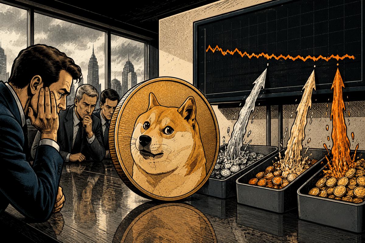 狗狗币ETF遇冷：机构资金回流幻灭，空头仓位悄然累积