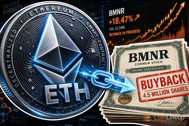Bitmine双线操作：增持以太坊并大手笔回购股票