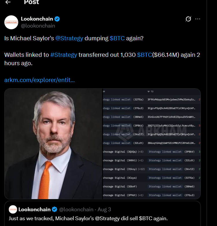 MSTR比特币转移引争议：6614万资金动向成焦点