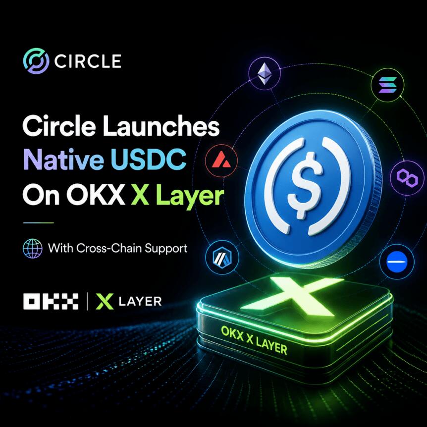 Circle深化跨链布局：原生USDC登陆OKX X Layer