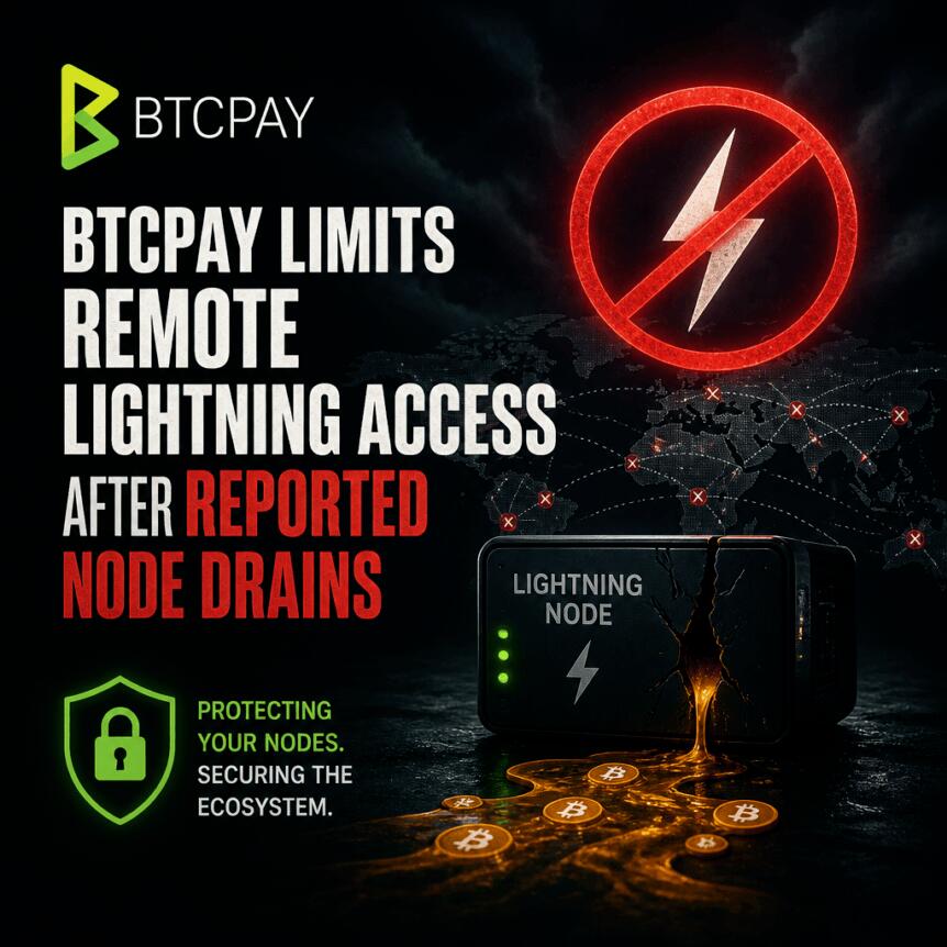 BTCPay Server紧急封禁远程访问防资金外泄