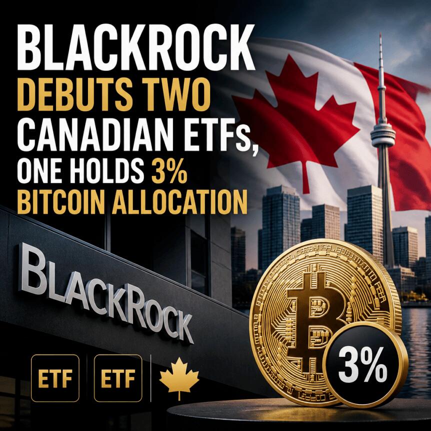 贝莱德推加拿大混合型比特币ETF，3%配置引关注