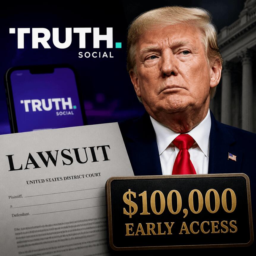 Truth Social付费优先发布遭联邦诉讼挑战
