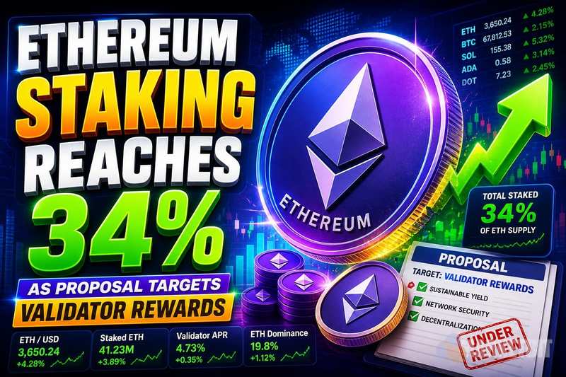 以太坊质押率破34%：奖励机制改革成焦点