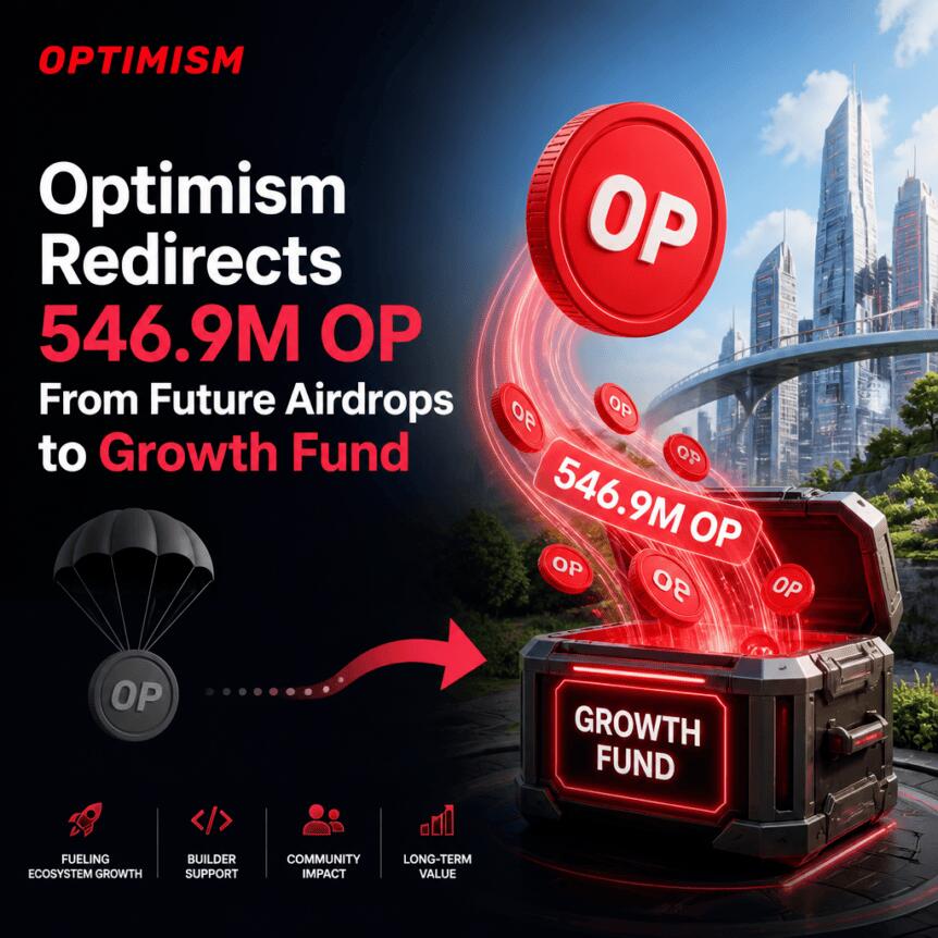 Optimism重定向5.47亿枚OP代币：生态基金替代空投