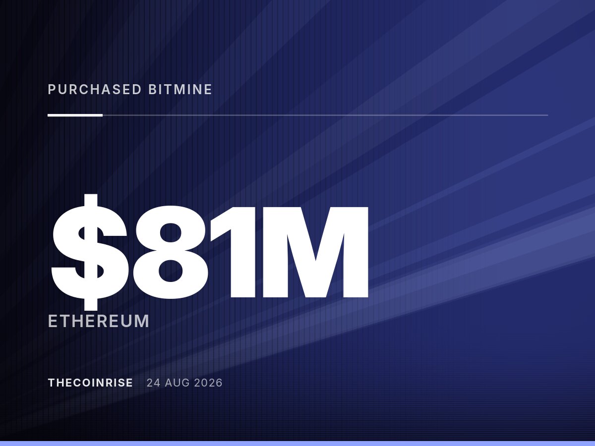 Bitmine单周购入8100万ETH，创七周新高
