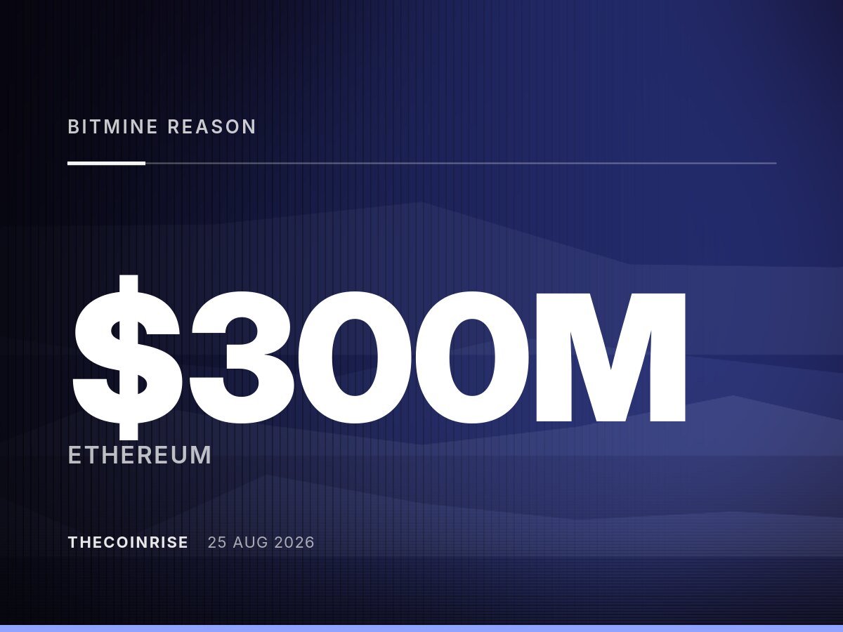 BitMine重申持币策略：以太坊持仓逼近5%流通量