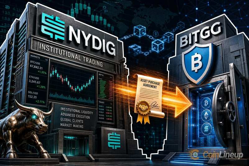 NYDIG机构交易业务将售予BitGo，价值约4250万美元