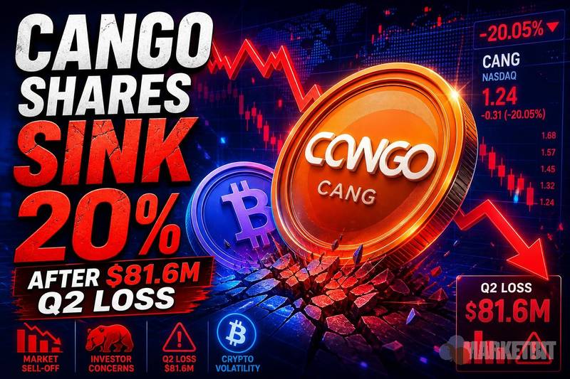 比特币矿商Q2亏损8160万美元，Cango股价暴跌20%