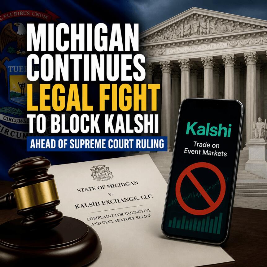 最高法院裁决在即，密歇根州持续法律攻势阻止Kalshi