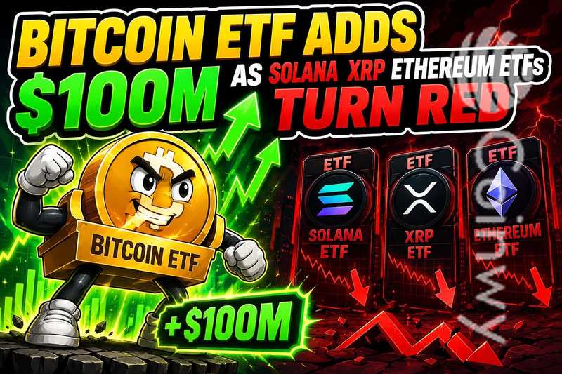 比特币ETF净流入1亿美元，Solana、XRP、以太坊ETF却集体下跌