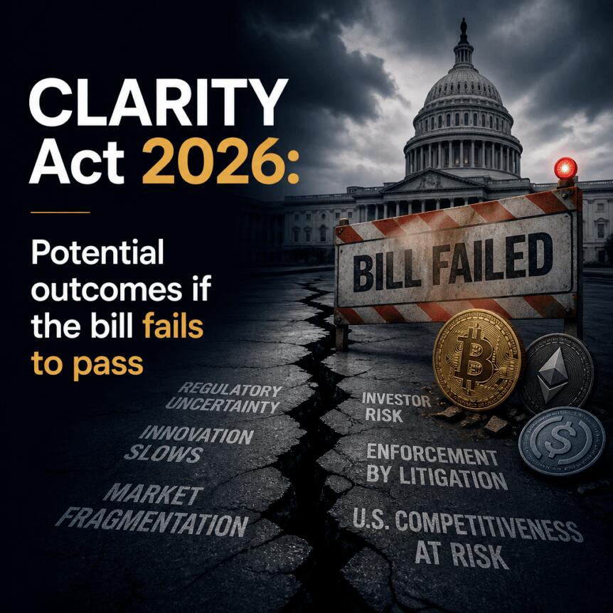 2026年《CLARITY法案》：若该法案未获通过的可能后果