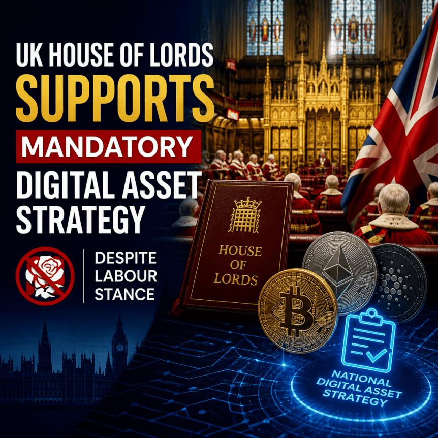 英国上议院支持强制数字资产战略，尽管工党持反对立场