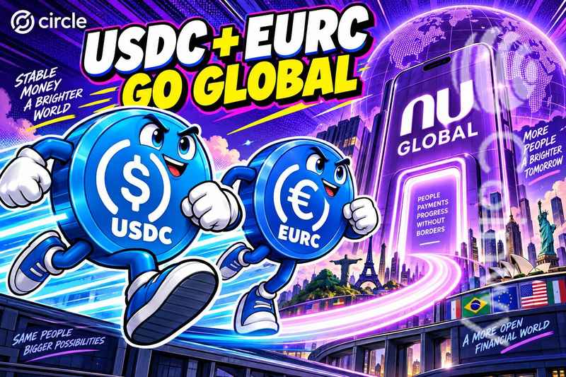 Circle宣布USDC和EURC即将登陆Nu Global