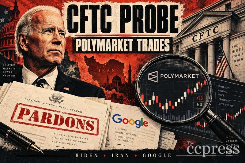 美国商品期货交易委员会调查Polymarket交易：涉及拜登赦免、伊朗及谷歌